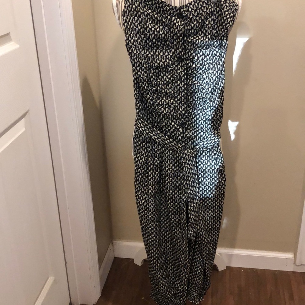 Marianne Strapless Romper Capri Goucho Size Medium
